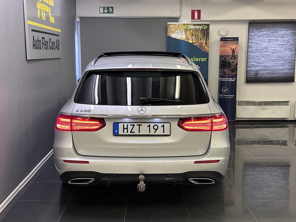 Mercedes-Benz E 250 T 9G-Tronic AMG Line/Wide/Pano/Burmest/Drag/Värmare