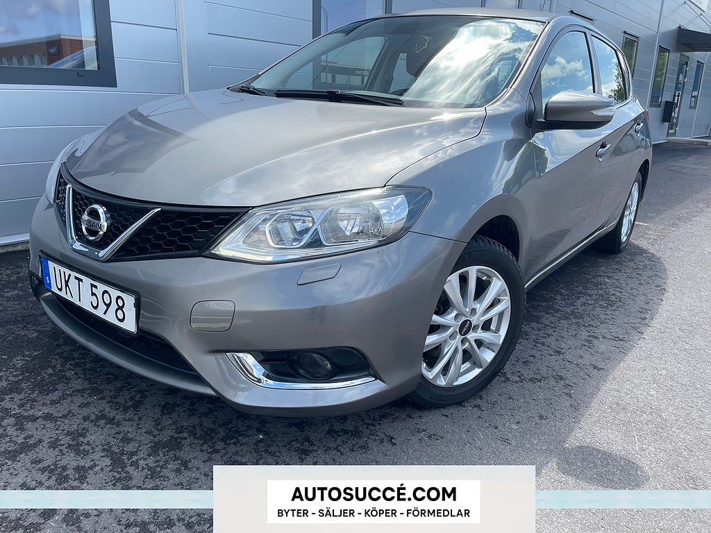 Nissan Pulsar 1.2 DIG-T Euro 6 Nybesiktad Dragkrok Bakkamera