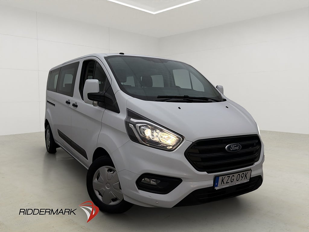 Ford Transit Custom Kombi Lång Ny-Kamrem 9-Sits Värmare Moms