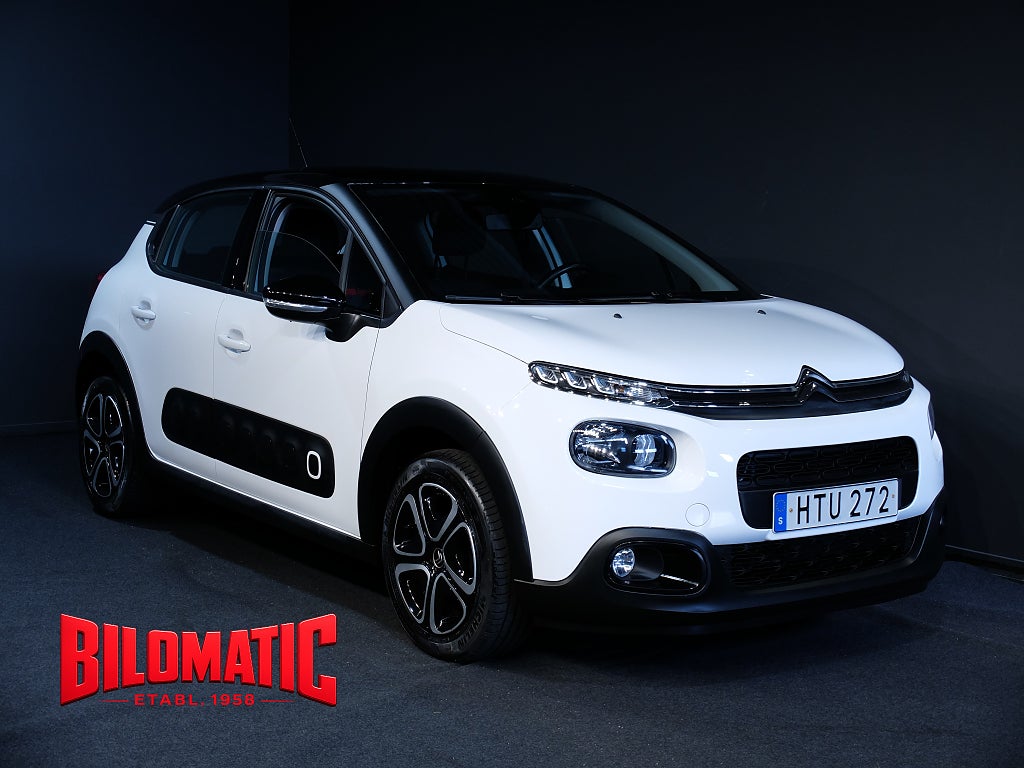 Citroën C3 PT82 FEEL Black Roof Apple Carplay Nyservad/Nybesiktad