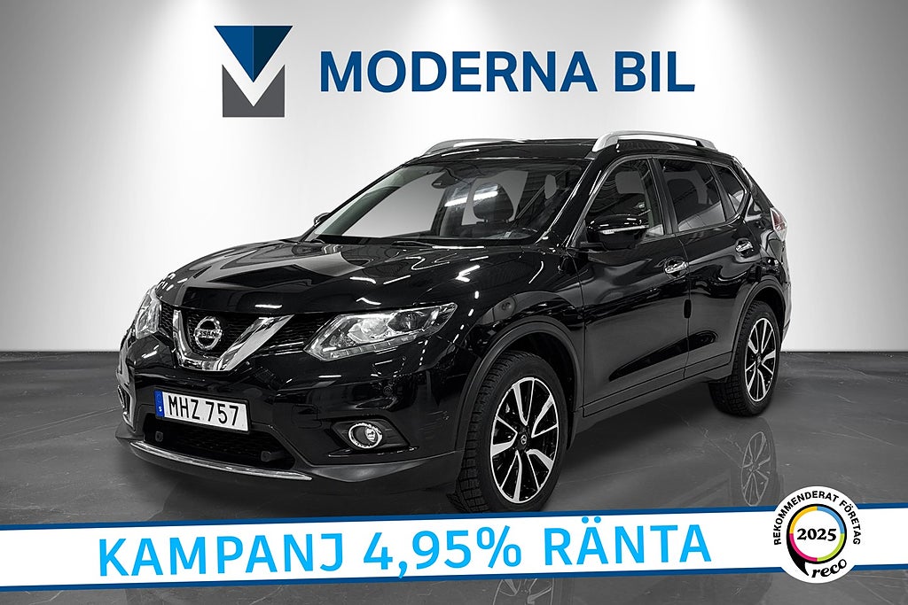 Nissan X-Trail 7-sits 1.6 dCi XTRONIC-CVT Tekna Helskinn 360° Kamera