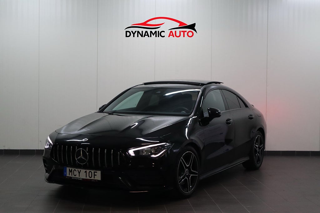 Mercedes-Benz CLA 180 AMG Panorama/Belysning/Night/1-Ägare