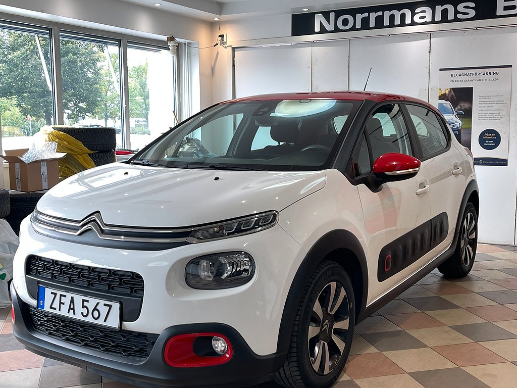 Citroën C3 1.2 PureTech Euro6 Auto/Nykamrem/Besikt/110hk