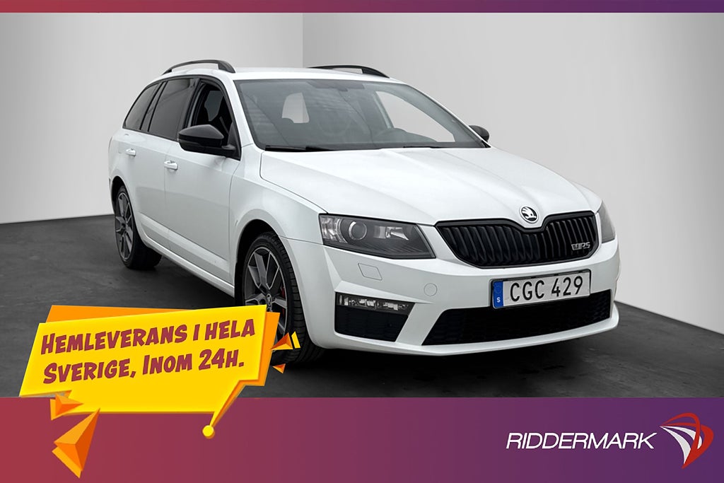 Skoda Octavia Kombi RS TDI 184hk P-Sensorer Dragkrok