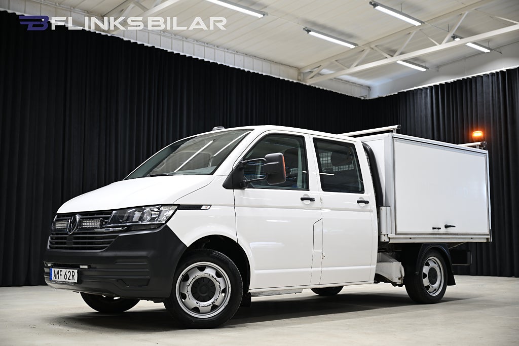 Volkswagen Transporter 4Motion 150HK Dubbelhytt|Kåpa|Lågmil|EnÄgare|Leasbar