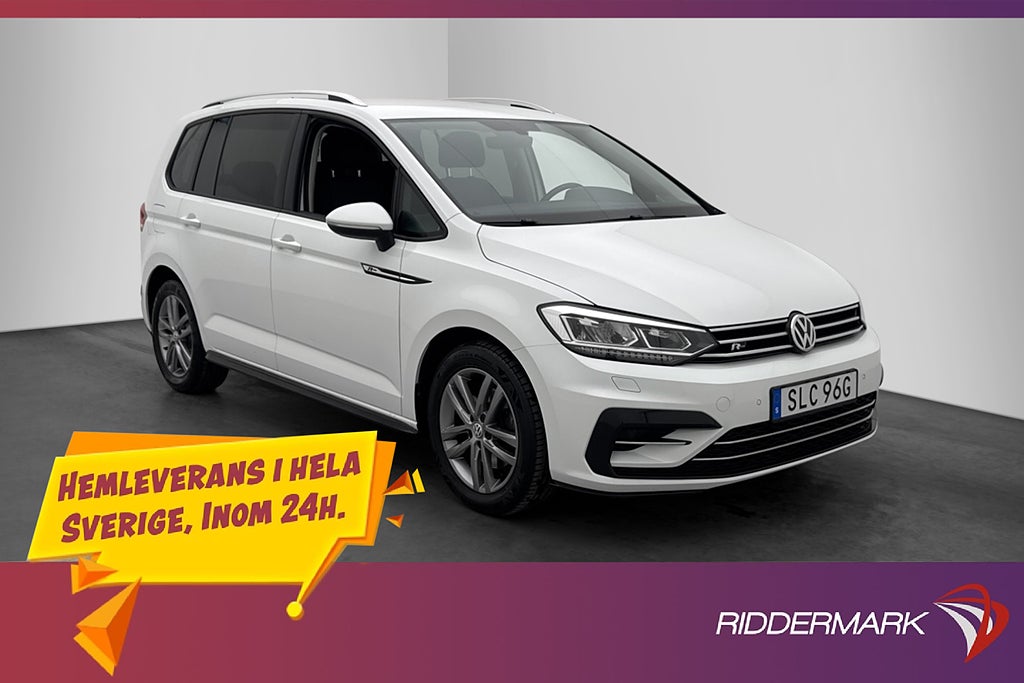 Volkswagen Touran 1.5 TSI R-Line 7-Sits Värmare Carplay Drag
