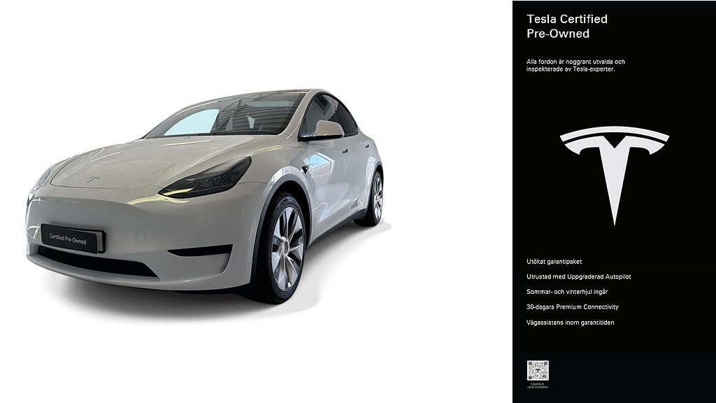 Tesla Model Y Standard Range RWD Certified Pre-Owned 3,84% ränta