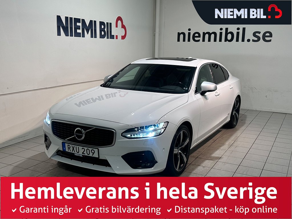 Volvo S90 D5 AWD R-Design Drag Pano Kamera Dvärm GPS VoC SoV