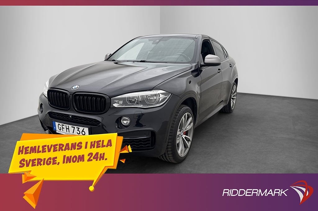 BMW X6 M50d 381hk Innovation Pano H/K 360 Värmare Drag