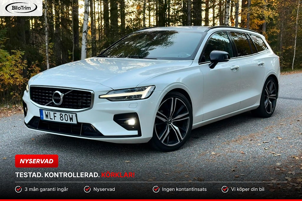 Volvo V60 D4 AWD Geartronic R-Design|Dragkrok|Svart innertak|VoC