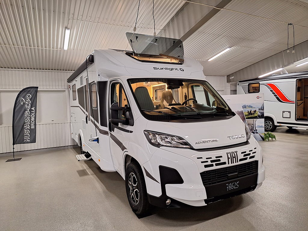 Sunlight T 69 LC Adventure Queenbädd, Automat, Solcell