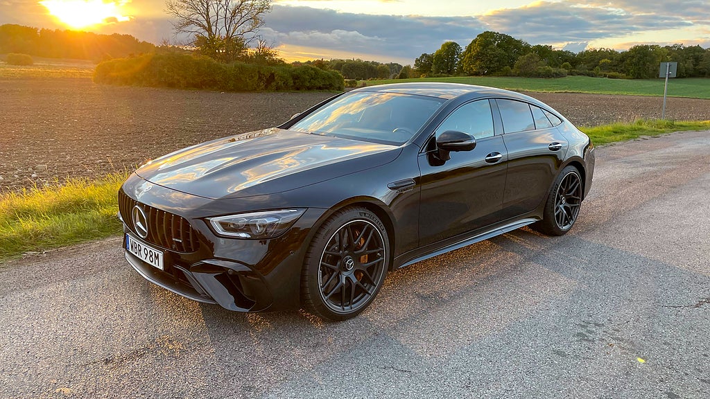 Mercedes-AMG GT 63 S E Performance Har en fyrliters V8-motor som får hjälp av en elmotor. Foto: Anders Nilsson 