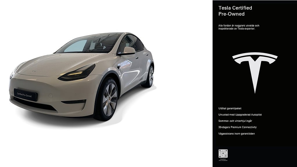 Tesla Model Y Long Range AWD Certified Pre-Owned 3,84% ränta