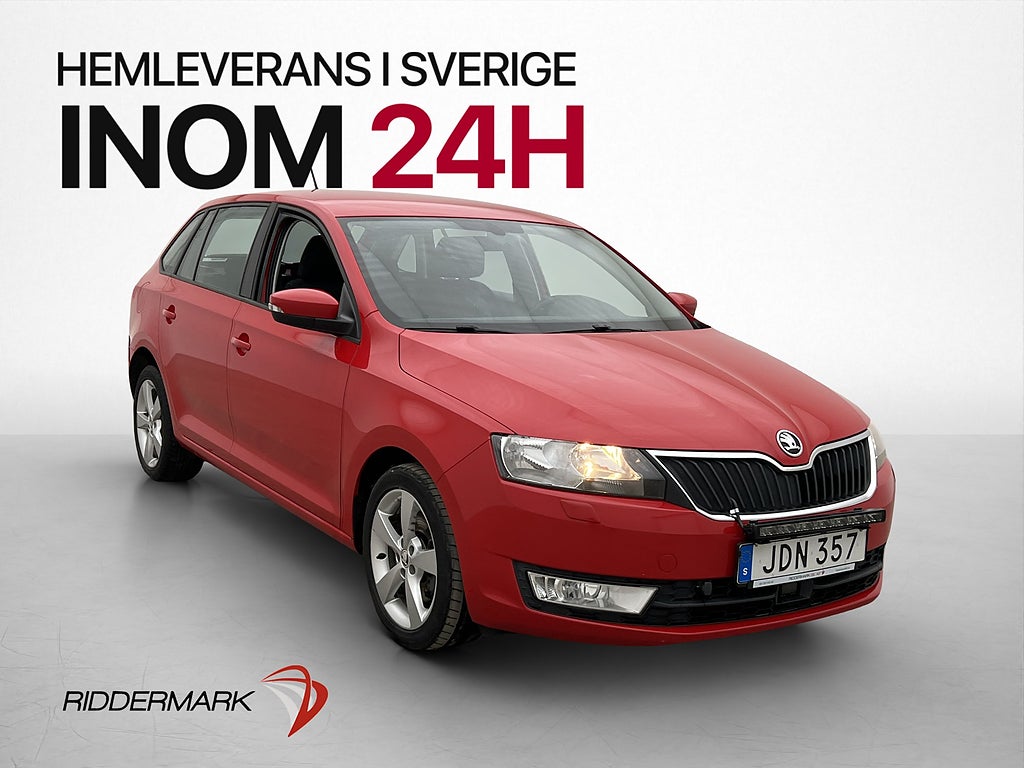 Skoda Rapid 1.2 TSI Värmare P-Sensorer Låg skatt 0,49L/Mil