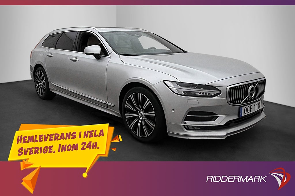 Volvo V90 D5 AWD Inscription VOC Värm  Pano B&W HUD 360°