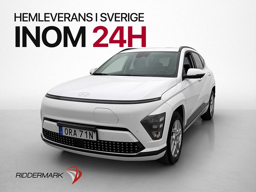 Hyundai Kona Electric Long Range Kamera Navi Värmare MOMS