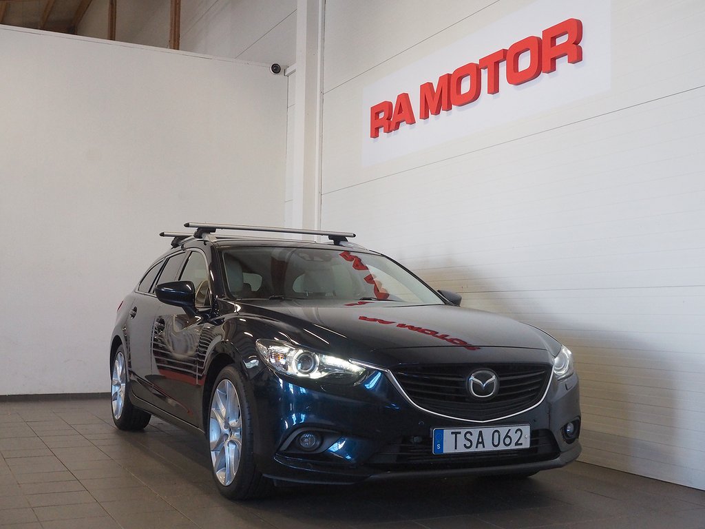 Mazda 6 Wagon 2.2 SKYACTIV-D Aut | Optimum | Drag | B-Kam | 2014