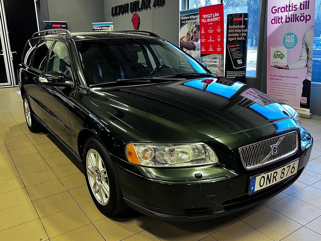 Volvo V70 2.4 CNG Kinetic 140hk 3-Ägare Ny besiktad 