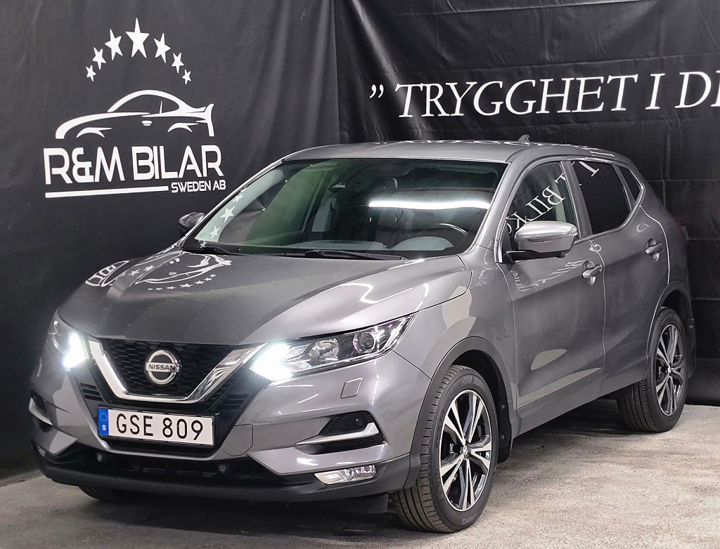 Nissan Qashqai 1-ägare, Drag, 360°-kam, Navi, Blå-tand, Ny Serv/Bes!!!
