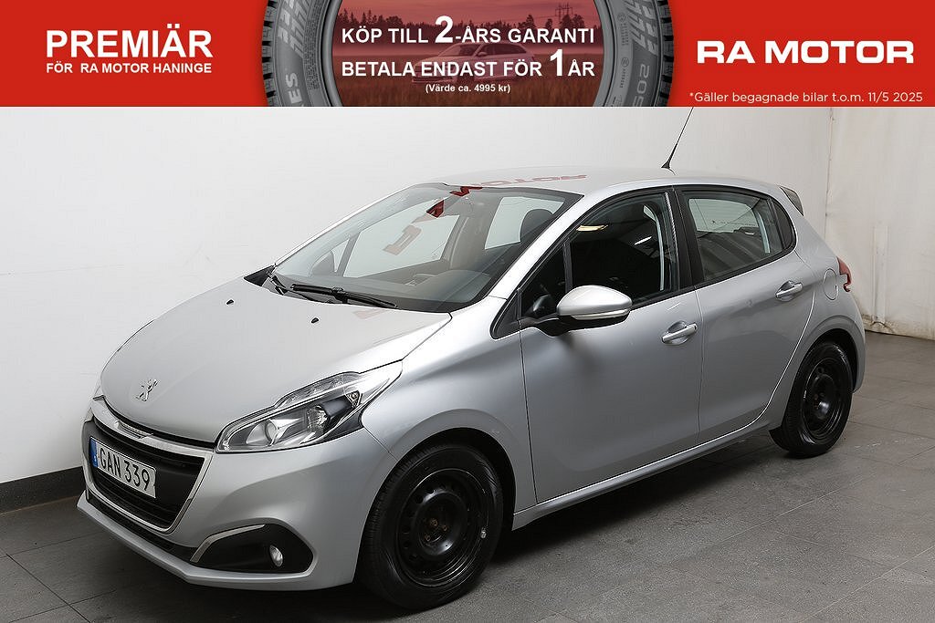 Peugeot 208 1,2 VTi 82hk Active PureTech Automat 5D 2017