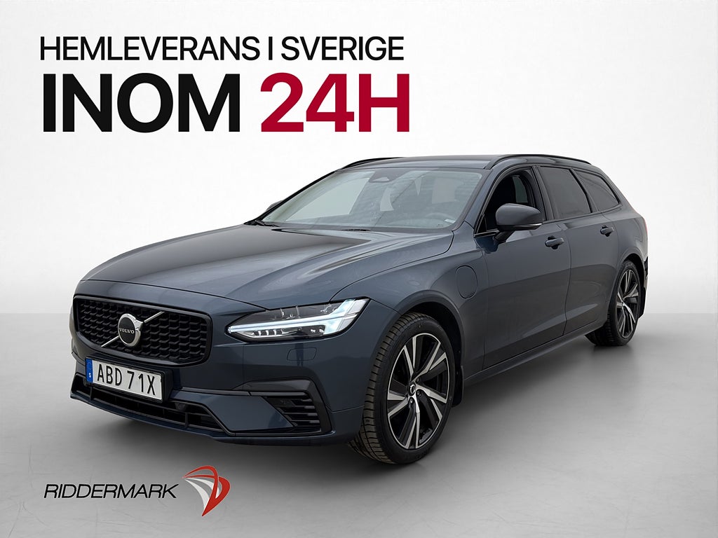 Volvo V90 Recharge T6 Plus Dark H/K Kamera Skinn Värmar MOMS