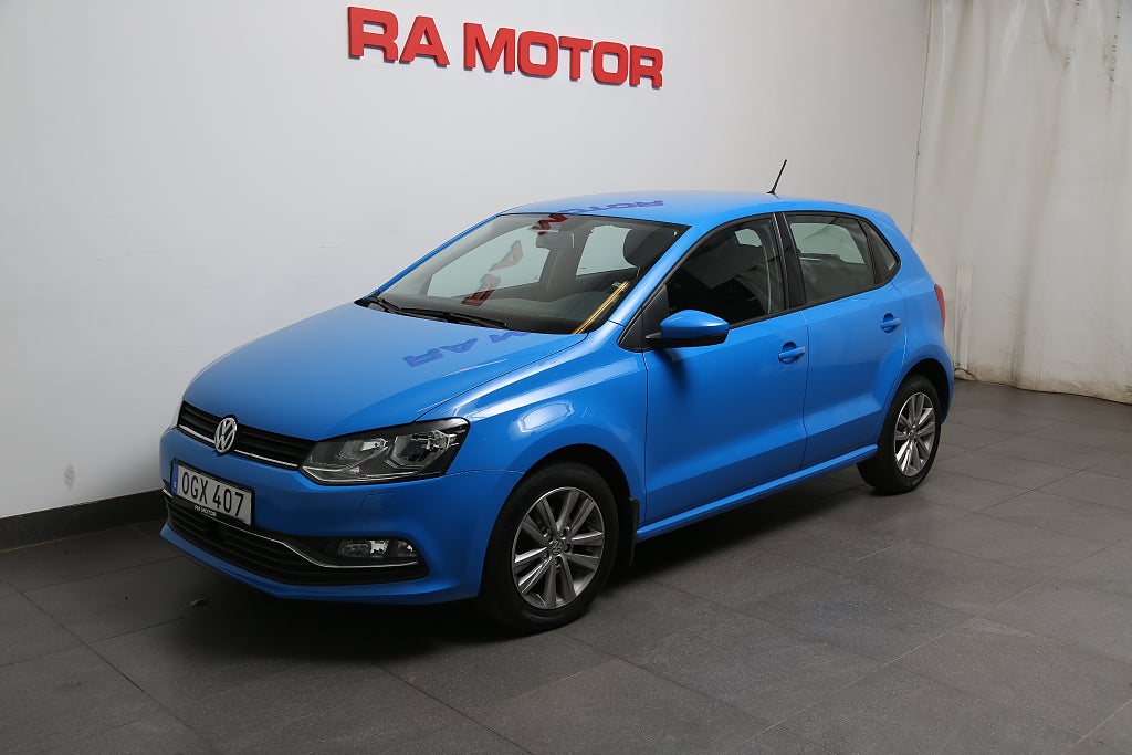 Volkswagen Polo 1,2 TSI 90hk 5-dörrar Pluspaket Farthållare P-sensor 2017