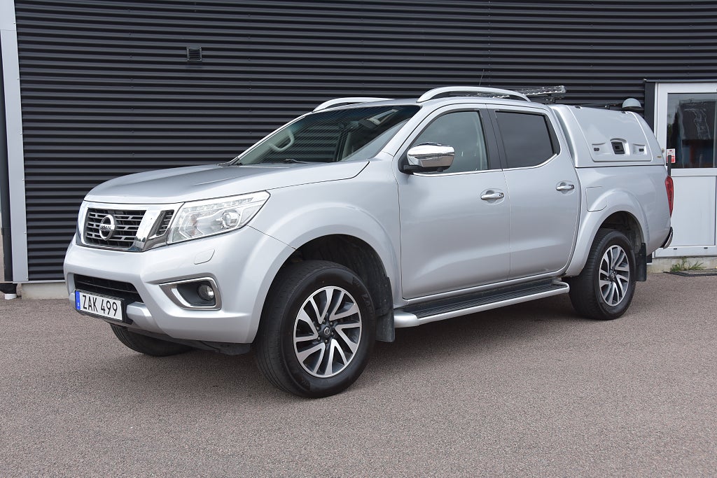 Nissan Navara Dubbelhytt 2.3 dCi 4WD|360°|Taklucka|GPS|Drag|Släde