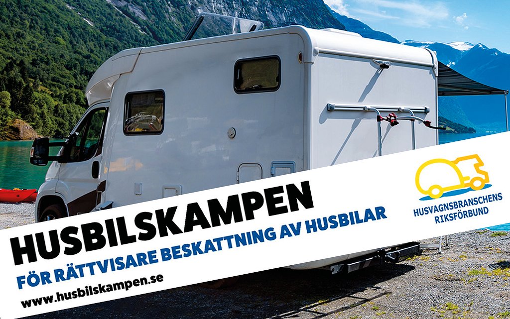 "100 procent högre skatt på husbilar"