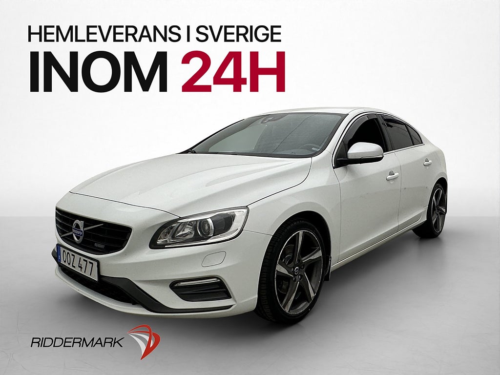 Volvo S60 D4 181hk R-Design VOC Värmare Dragkrok P-Sensorer