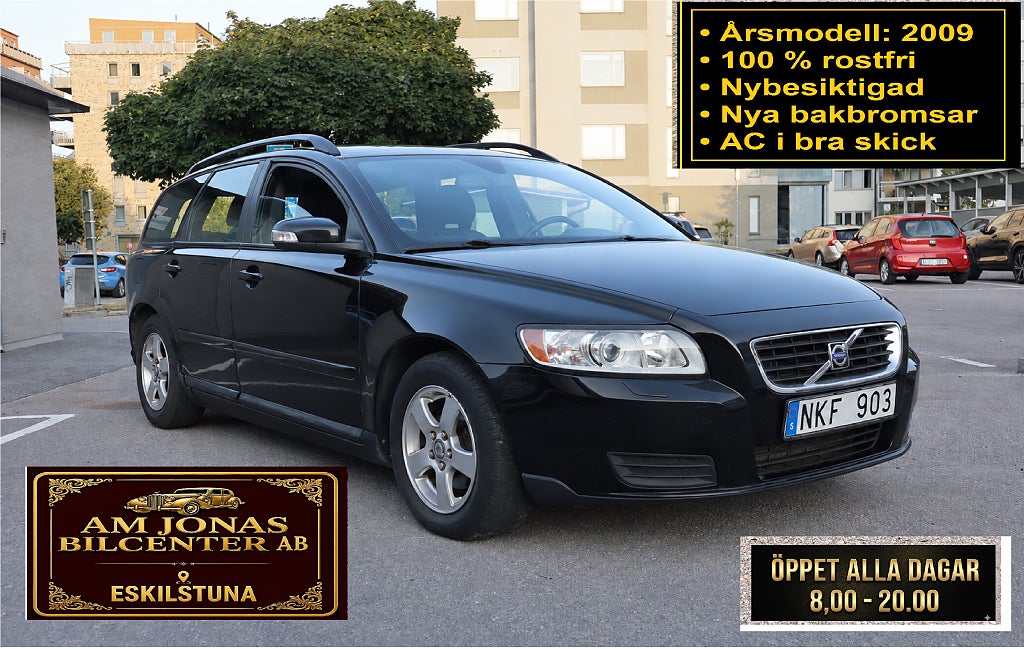 Volvo V50 2009. Kamkedja. Nybes. Ny servad. Bra Motor &växellåda.