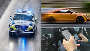 Polisen har nu börjat bötfälla fler svenskar för trafikbrott.