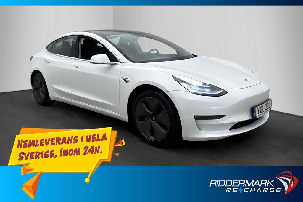 Tesla Model 3 Long Range AWD Svensksåld Pano Dragkrok AP