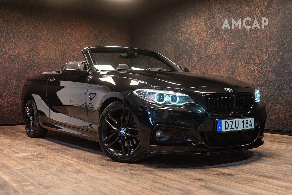 BMW 220 i Convertible M Sport 184hk | Shadowline | Läder | HiFi