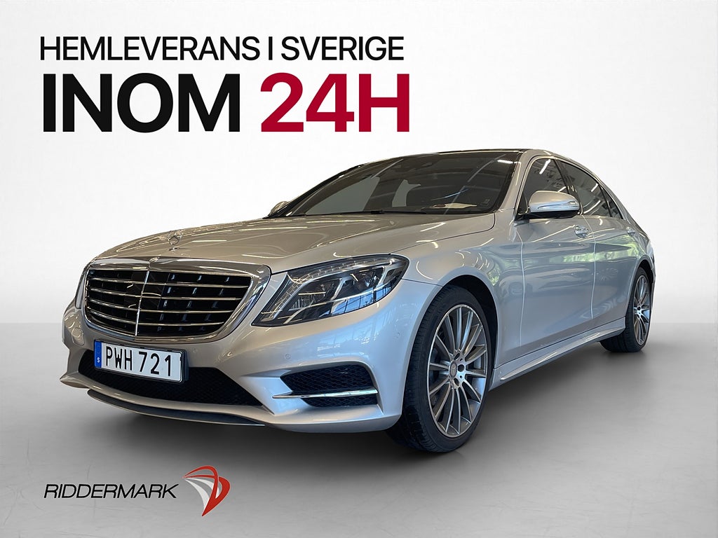 Mercedes-Benz S 350 4M 258hk AMG Pano HUD LWB Burm 360°