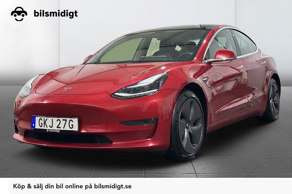 Tesla Model 3 Long Range AWD Panorama AutoPilot Moms 440hk 