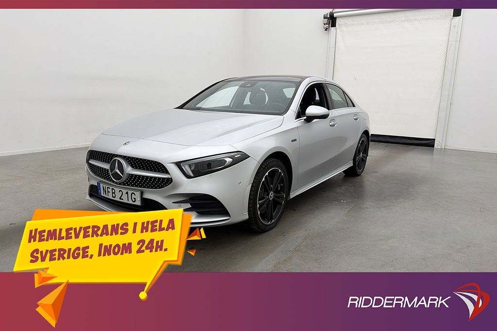 Mercedes-Benz A 250 e AMG Pano Burmester Värmare Wide Drag