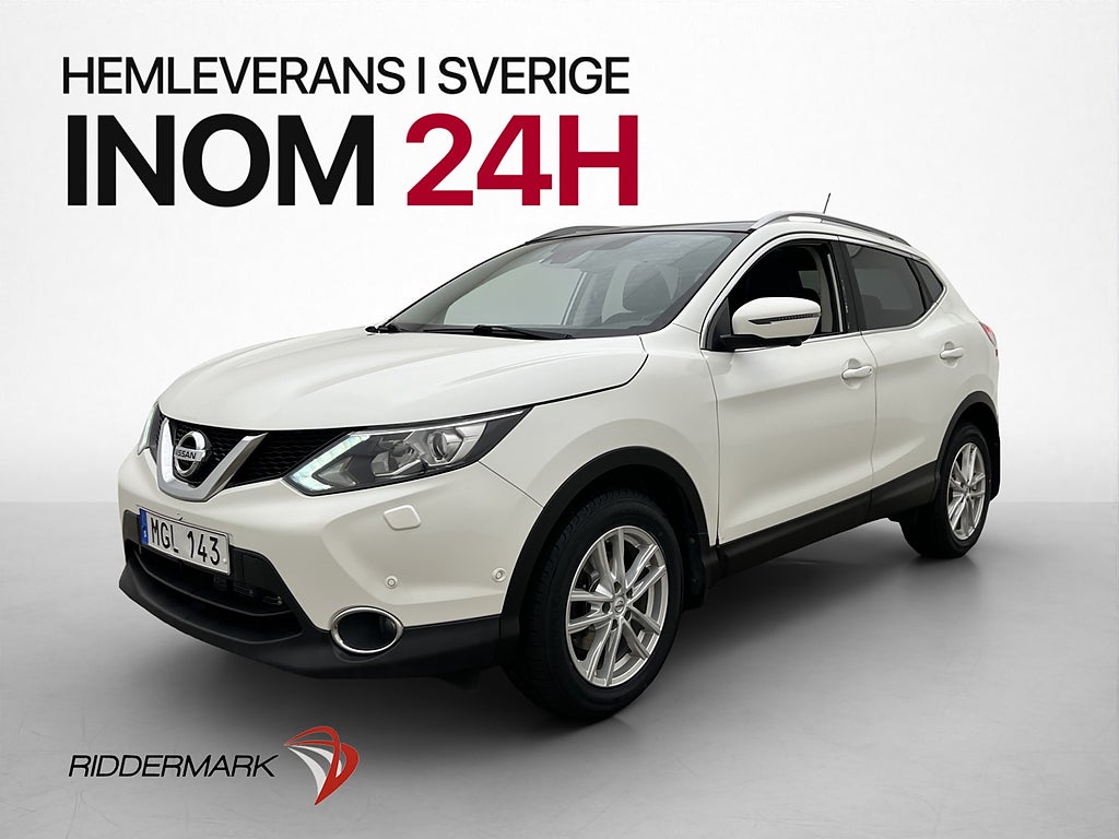 Nissan Qashqai 1.6 dCi 130hk Tekna Pano 360° Navi 0.49 l/mil
