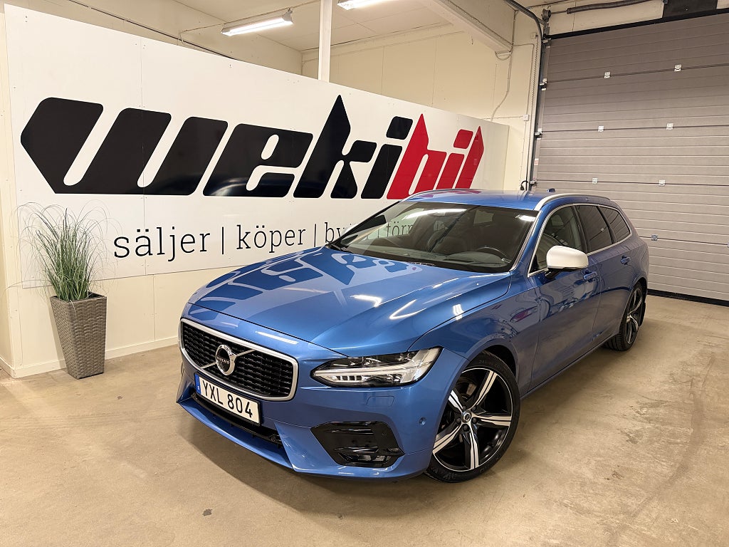 Volvo V90 D3 AWD  R-Design Drag, Värmare, 360-kam, HUD, Ny Kamrem