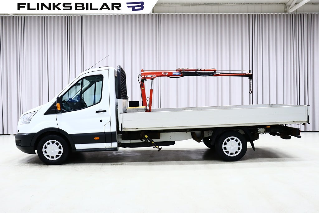 Ford transit 350 170HK L4|Automat|Flak|Kranbil|Leasebar