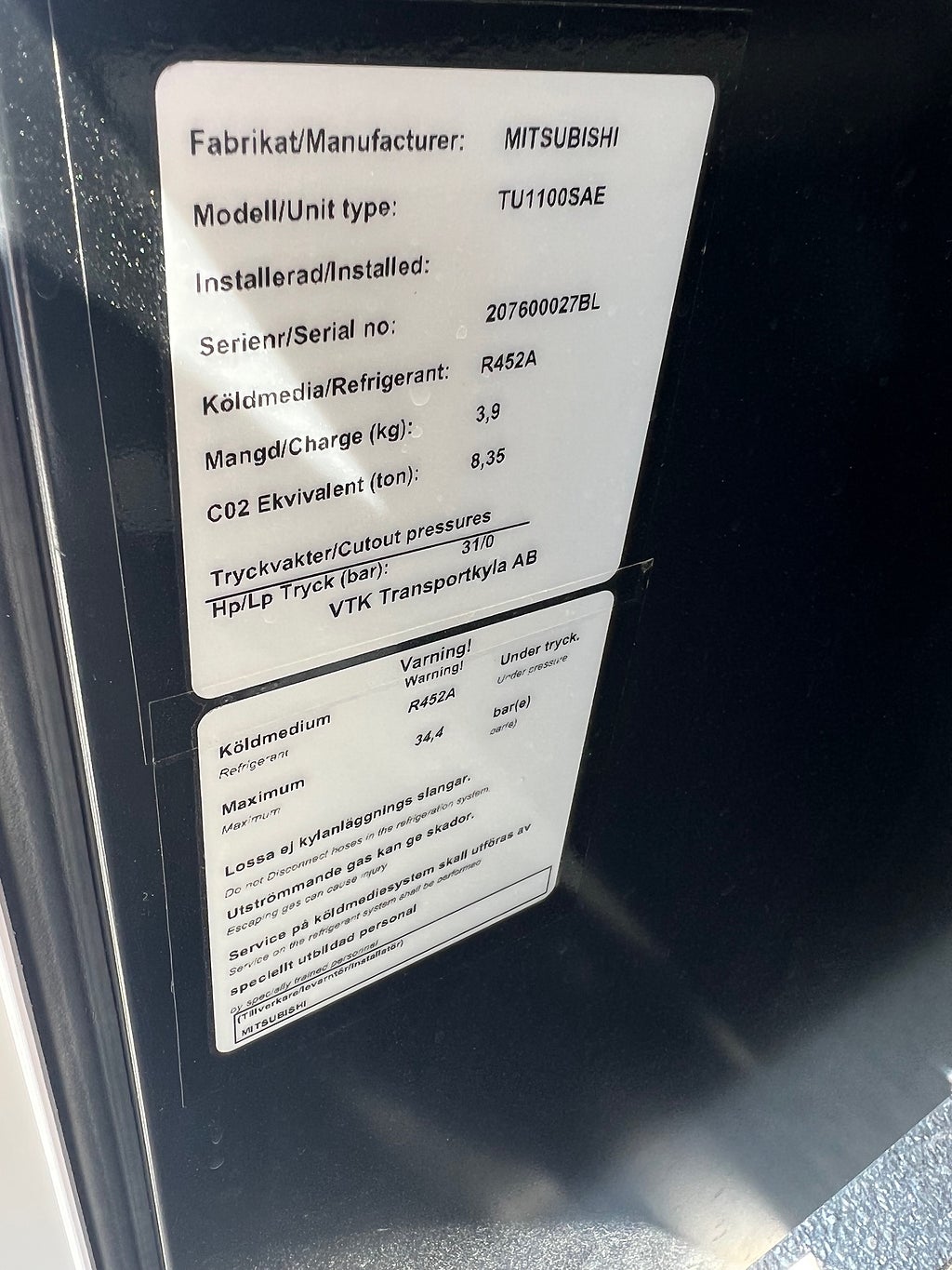 Volvo Trucks FM13 460 Kylbil/Frysbil Dubbla lastplan 21 PPL
