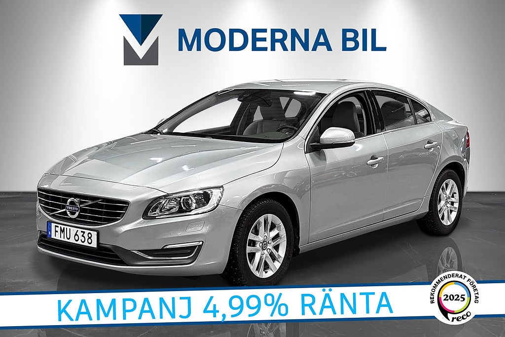 Volvo S60 T5 Summum 245hk Euro 6 Drag Skinn PDC 