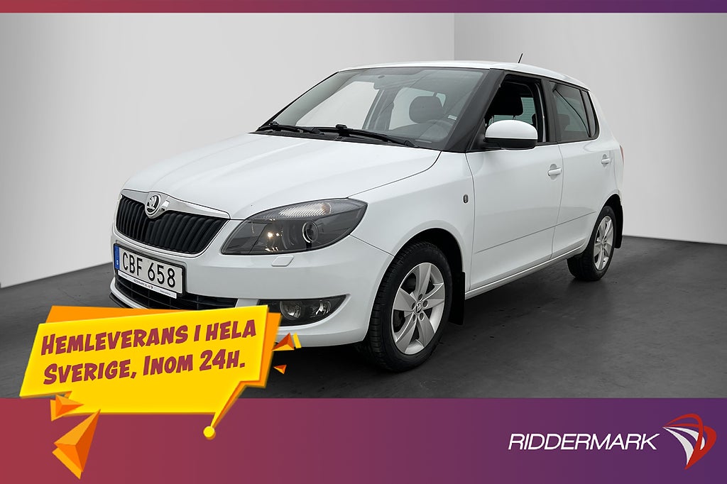 Skoda Fabia 1.2 TSI 86hk Ambition Sensorer Farthållare