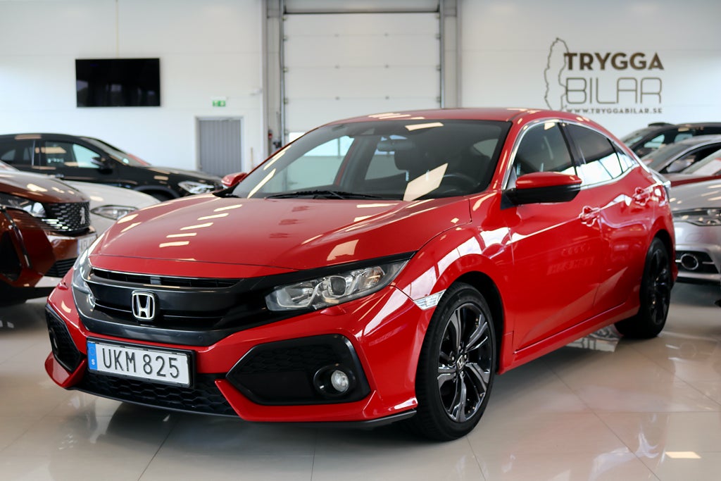 Honda Civic 5-d 1.0 CVT Elegance/B-kam/Navi/Apple/Farthållare/PDC