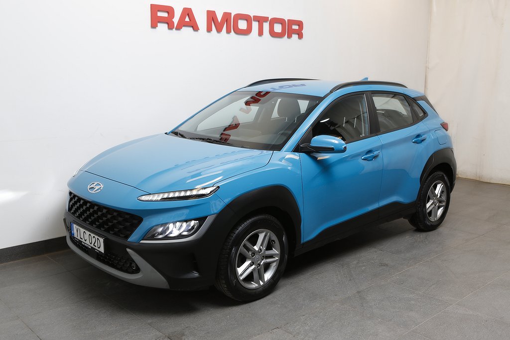 Hyundai Kona 1,0 T-GDI blue 120hk Essential Aut Kamera 2022