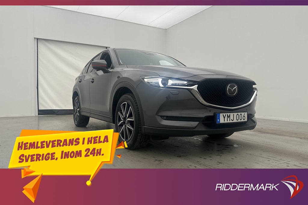 Mazda CX-5 2.2 175hk AWD Värmare BOSE Skinn Kamera Drag HuD