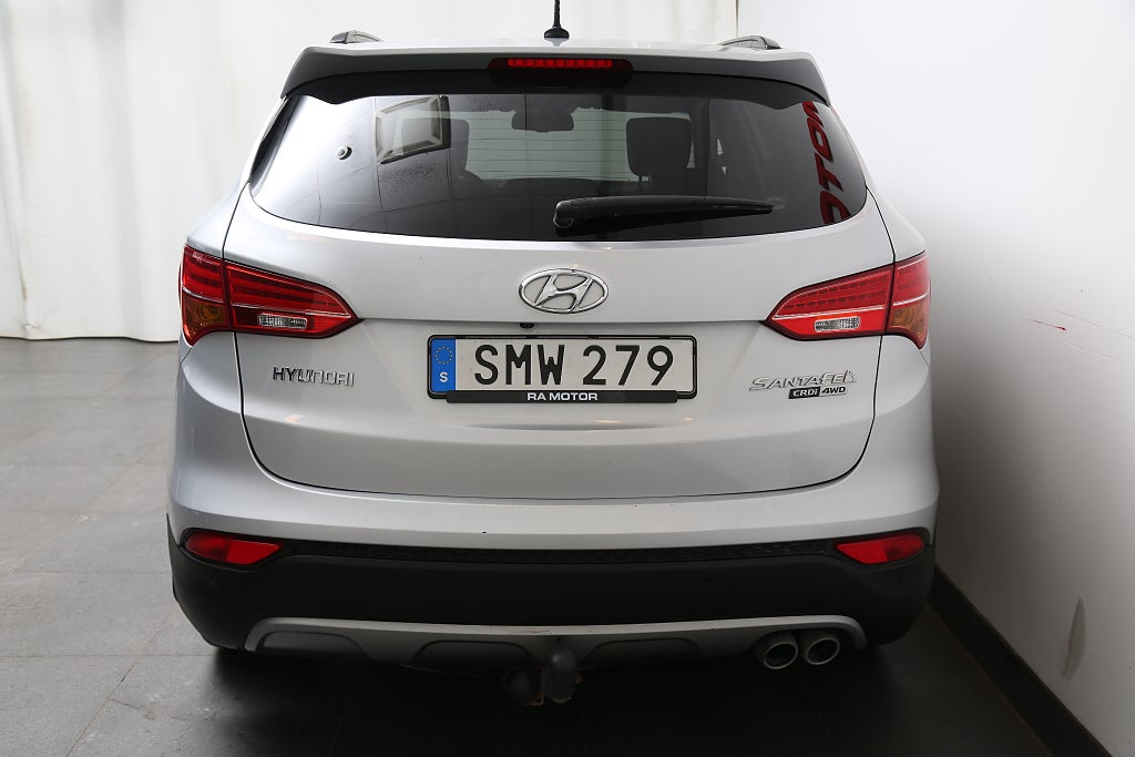 Hyundai Santa Fe 2,2 CRDi 197hk Premium 4WD Aut Pano Skinn Motorv Drag 2015