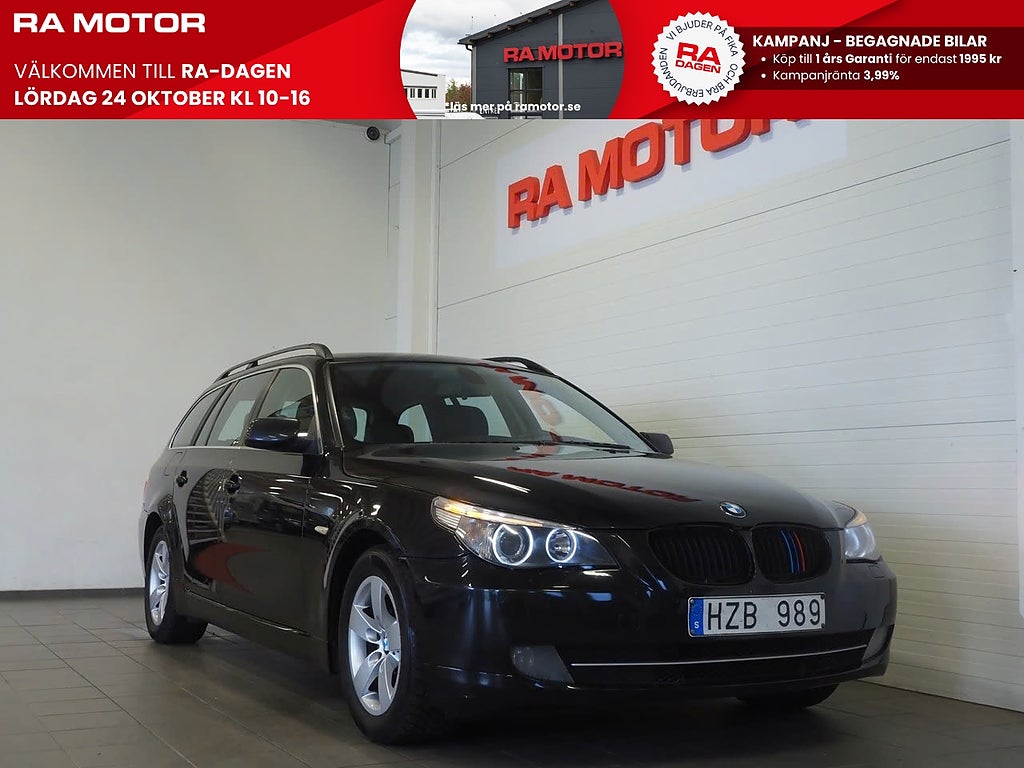 BMW 520i 170hk Touring Comfort Automat Drag P-Sensorer Skinn 2009