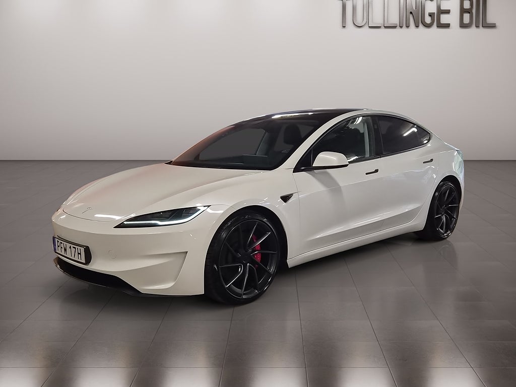 Tesla Model 3 Performance 627HK AWD 1-Ägare Panorama Läder 20" Alu