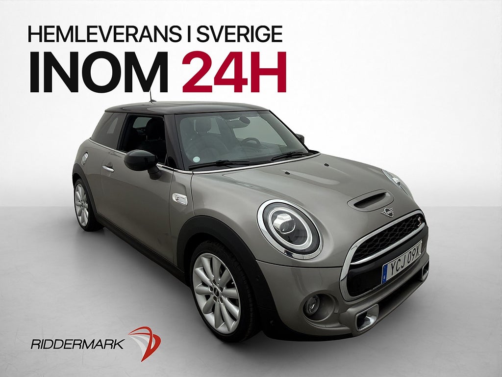 MINI Cooper S 3-dörrars Chili II Pano H/K Kamera Skinn Navi