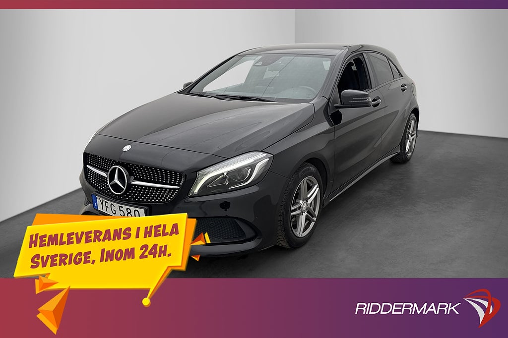Mercedes-Benz A180 122hk AMG Sport Night Farthållare